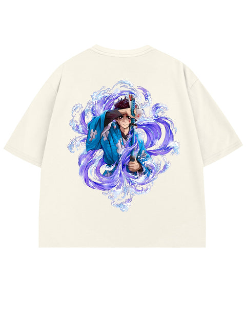T-SHIRT / Demon Slayer Tanjiro Kamado (White)