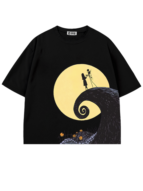 T-SHIRT / Moon Silhouette(BLACK)