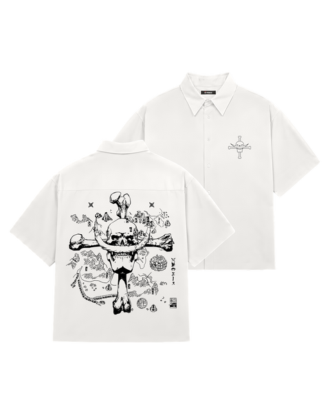 SHIRTS / ONE PEICE WHITE BEARD (WHITE)