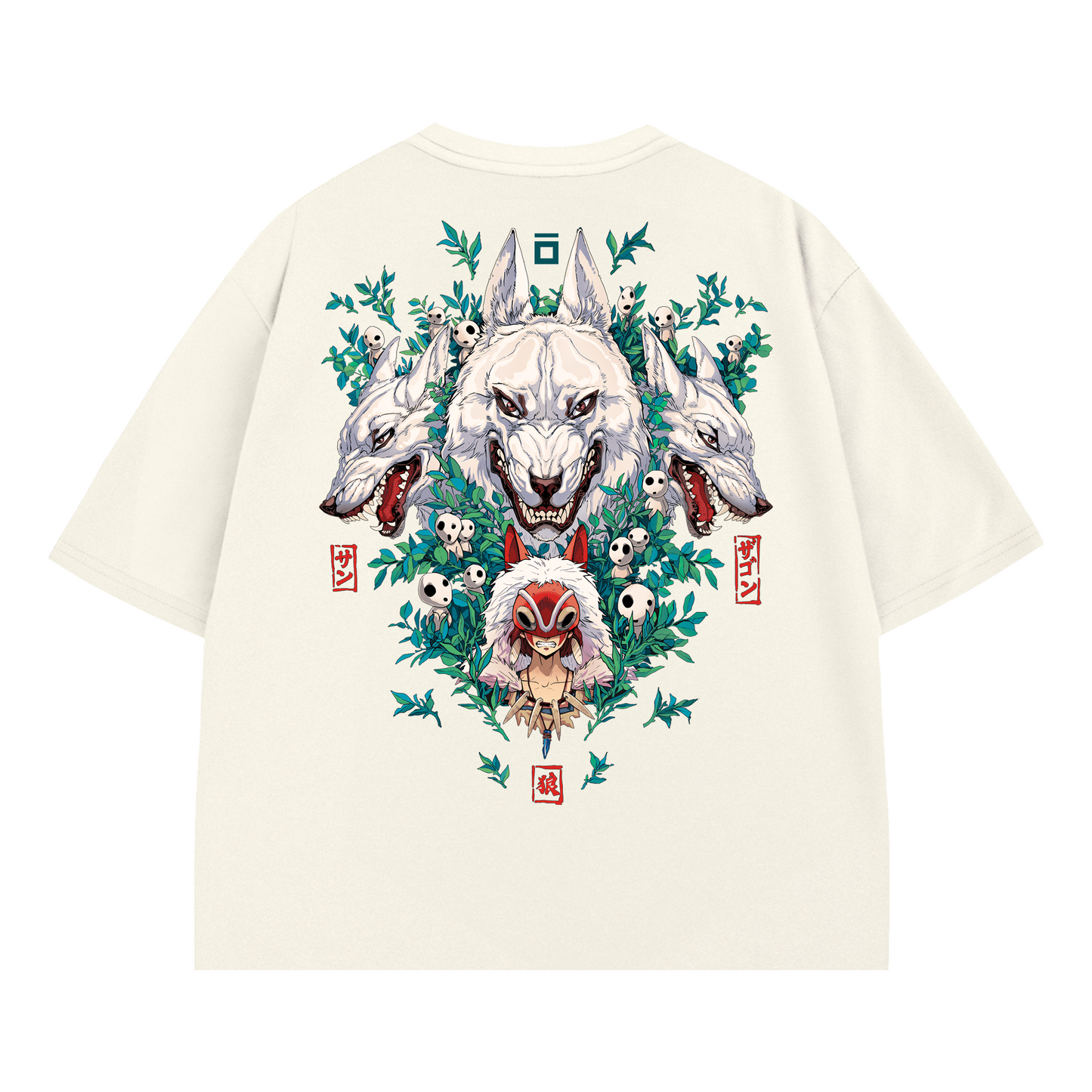 T-SHIRT / GHIBLI PRINCESS MONONOKE (WHITE)