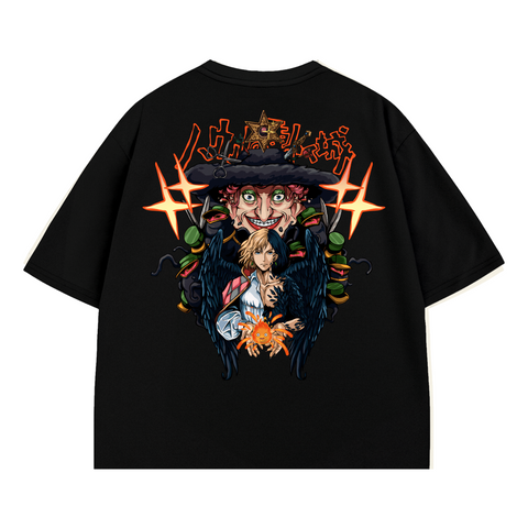T-SHIRT / GHIBLI HOWL'S MOVING CASTLE (BLACK)