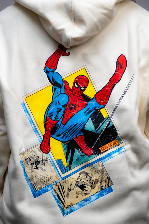 HOODIE / Retro Spider-man (WHITE)