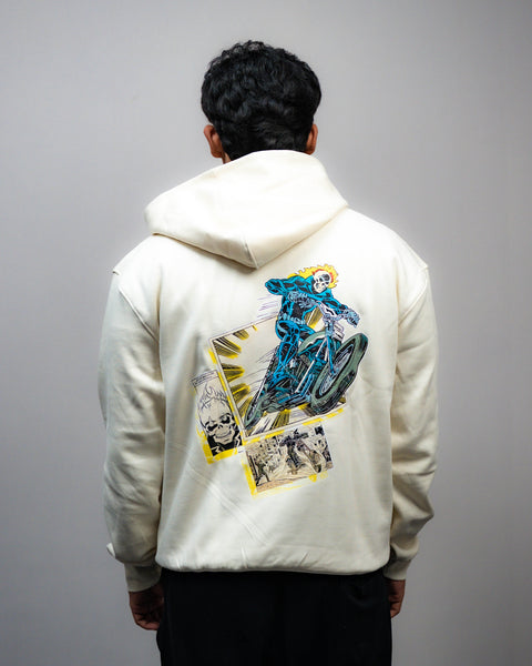 HOODIE / Retro Ghost Rider (WHITE)