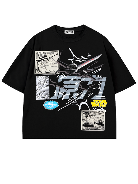 T-SHIRT / STAR WARS MANGA (BLACK)