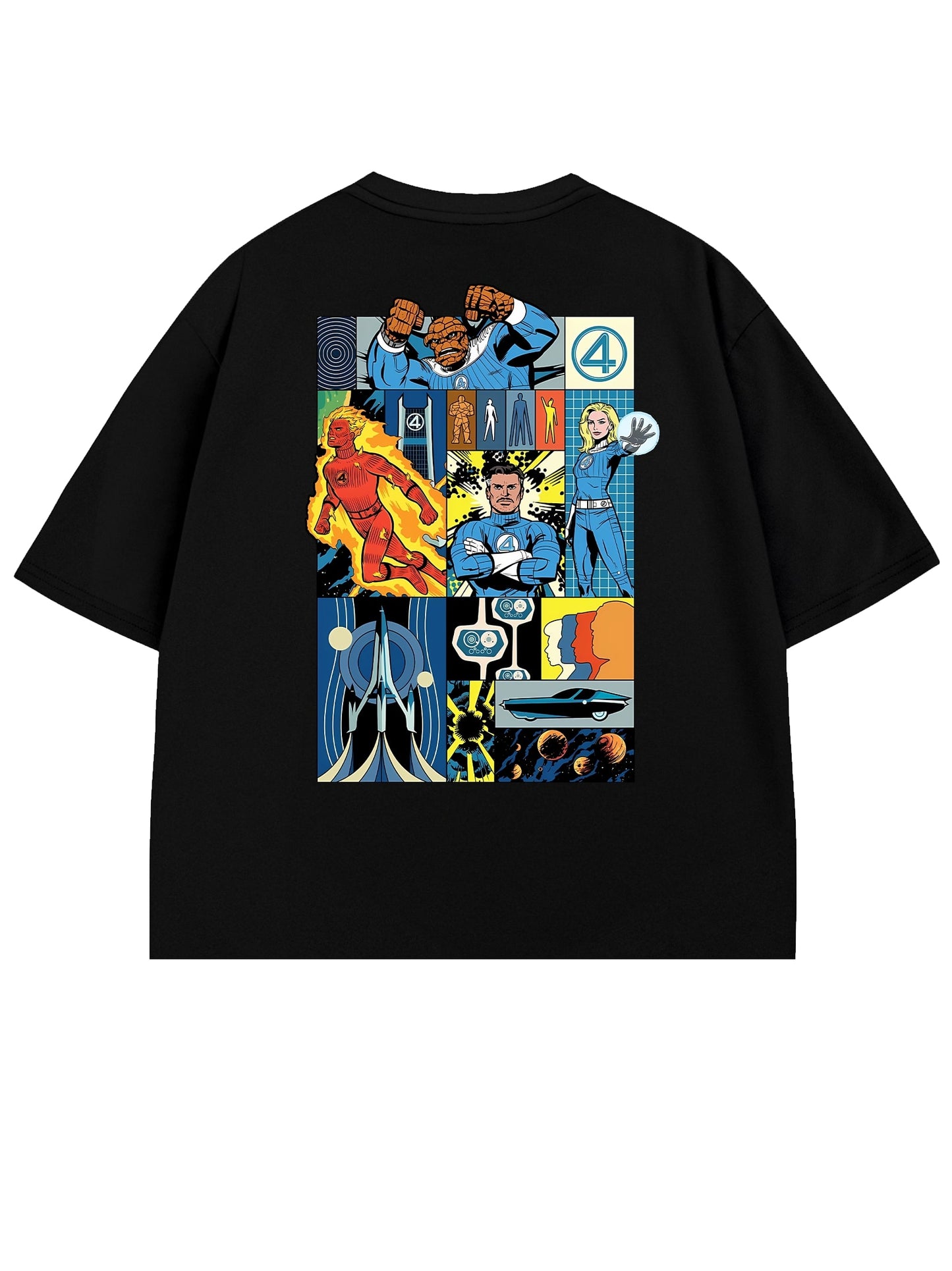 T-SHIRT / THE RETRO FOUR ( BLACK )