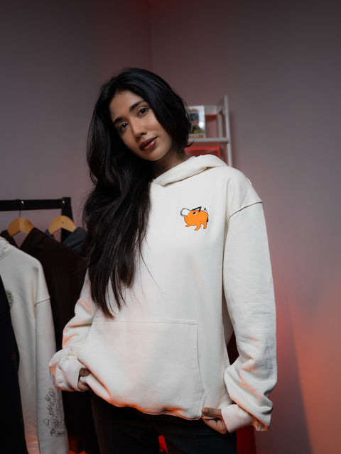 HOODIE / Chainsaw Fury (White)