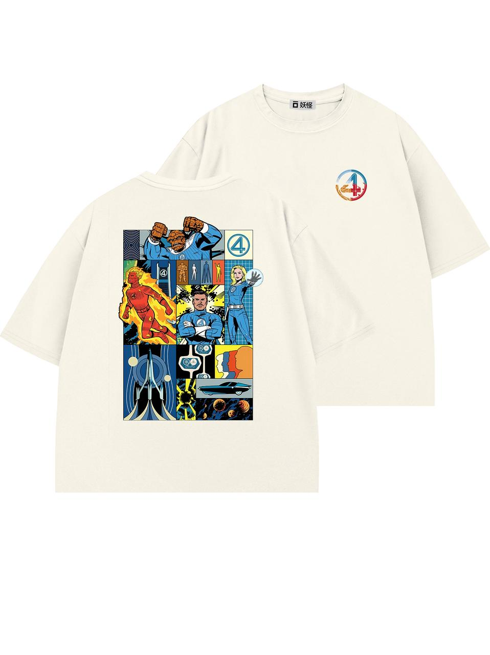 T-SHIRT / THE RETRO FOUR (WHITE)