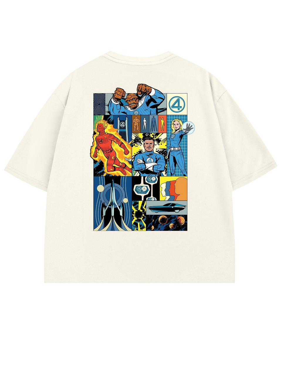 T-SHIRT / THE RETRO FOUR (WHITE)