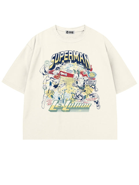 T-SHIRT / SUPERMAN VS. LEX LUTHOR (WHITE)