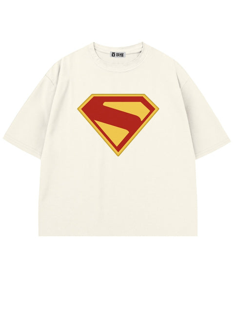 T-SHIRT / SUPERMAN EMBLEM (WHITE)