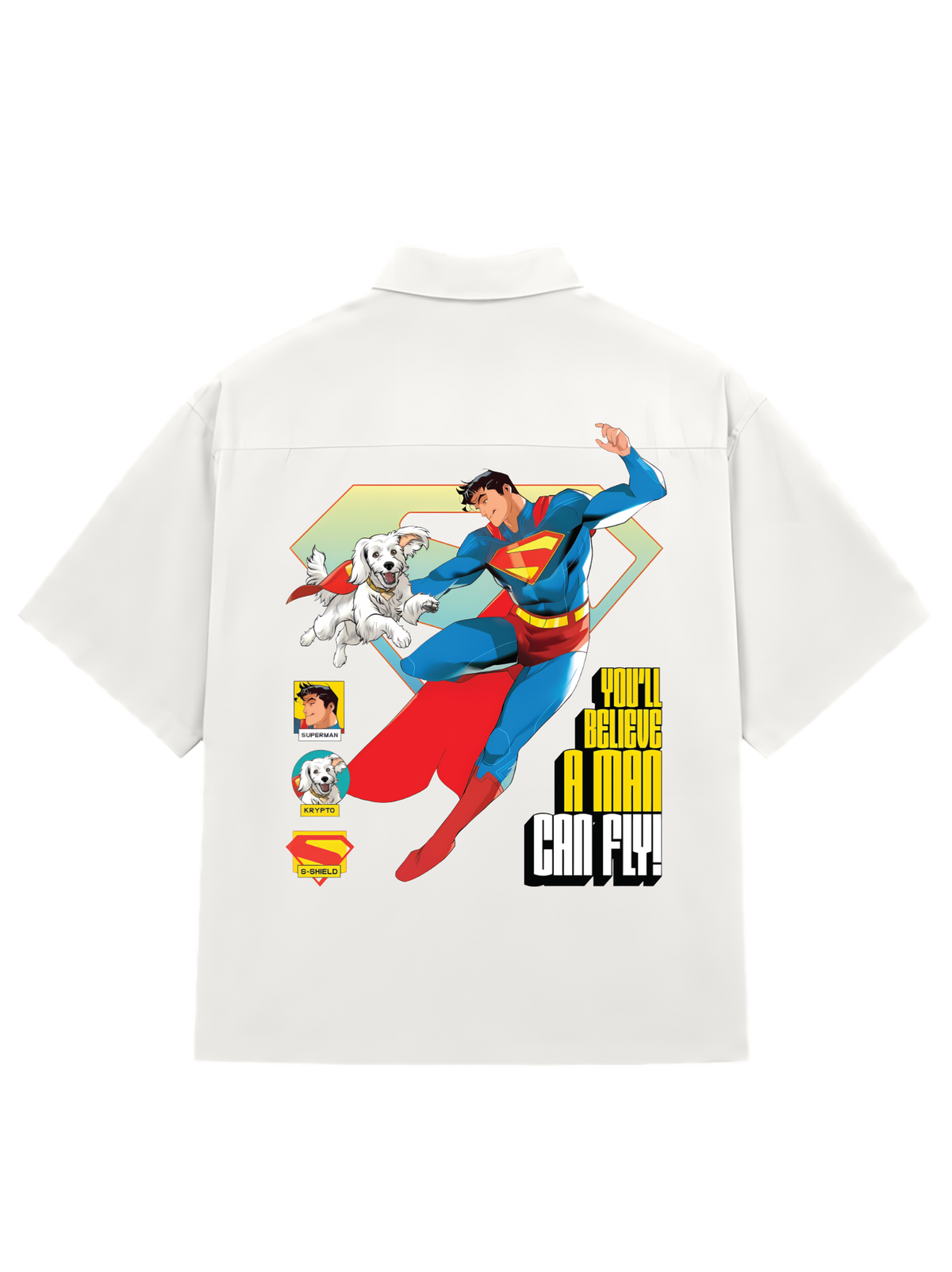 SHIRTS /  SUPERMAN & KRYPTO (WHITE)