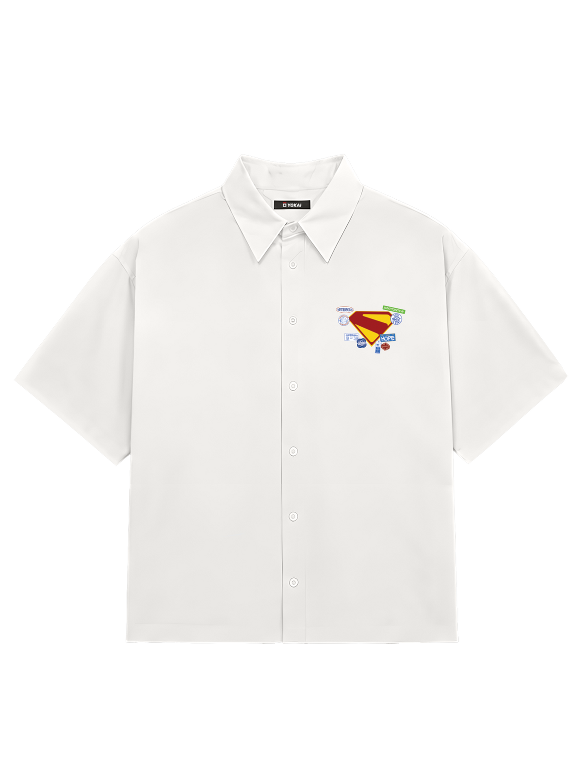 SHIRTS /  SUPERMAN & KRYPTO (WHITE)