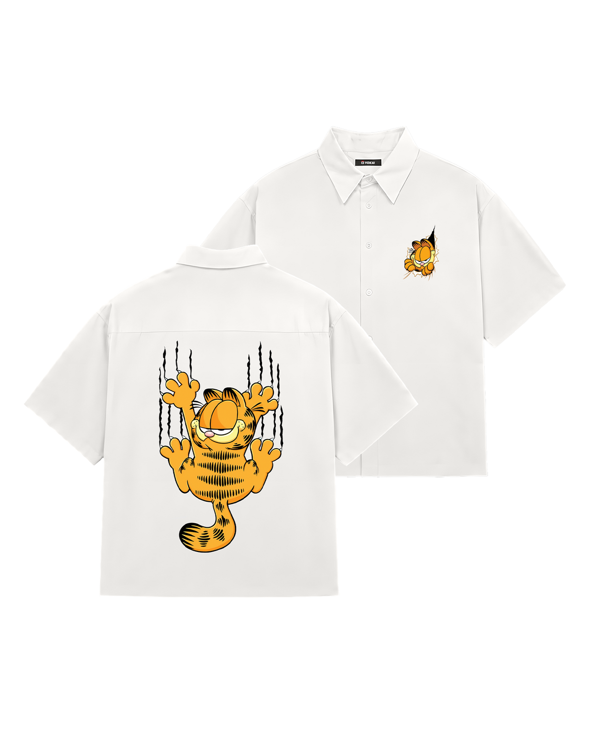 SHIRTS / GARFIELD (WHITE)