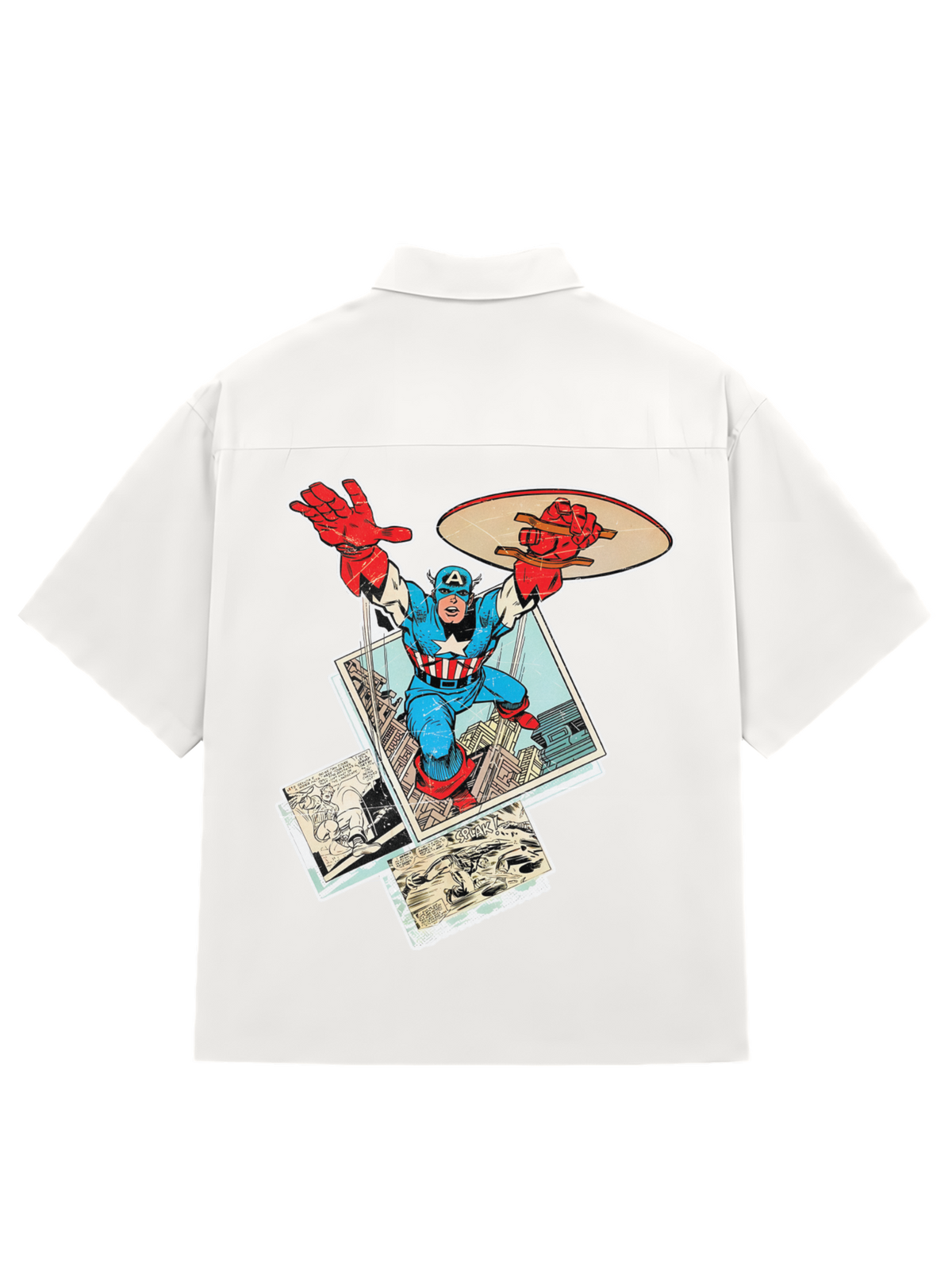SHIRTS / Retro Captain America (WHITE)