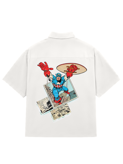SHIRTS / Retro Captain America (WHITE)