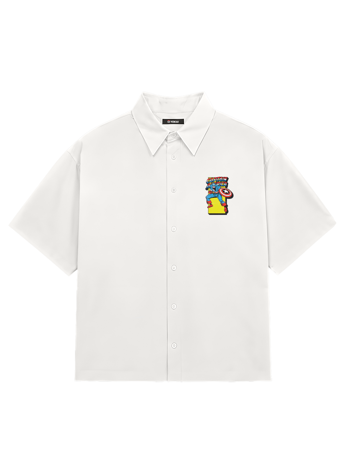 SHIRTS / Retro Captain America (WHITE)