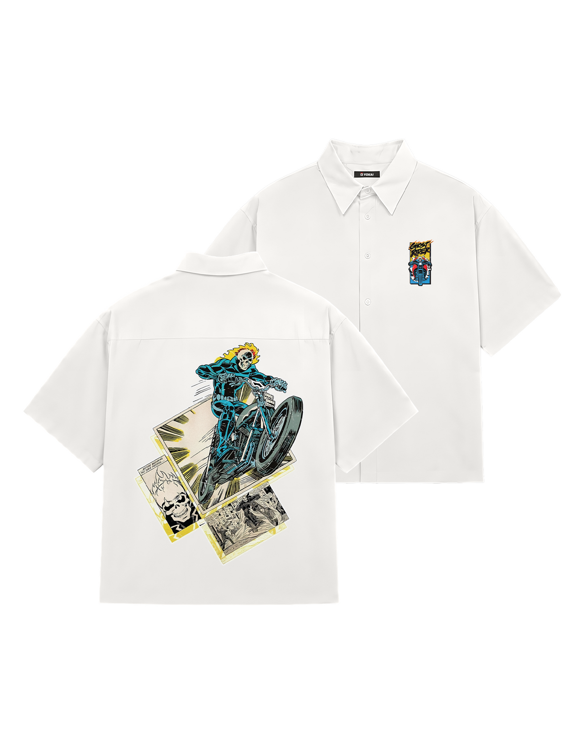 SHIRTS /  Retro Ghost Rider (WHITE)