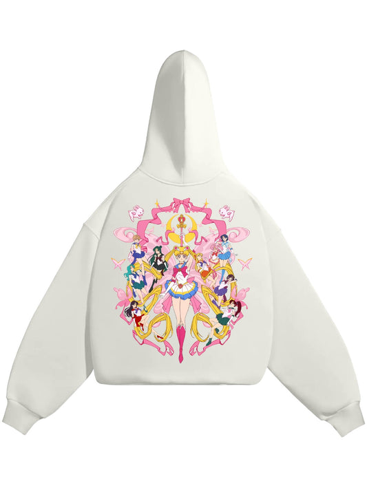 HOODIE / SAILOR-MOON (White)