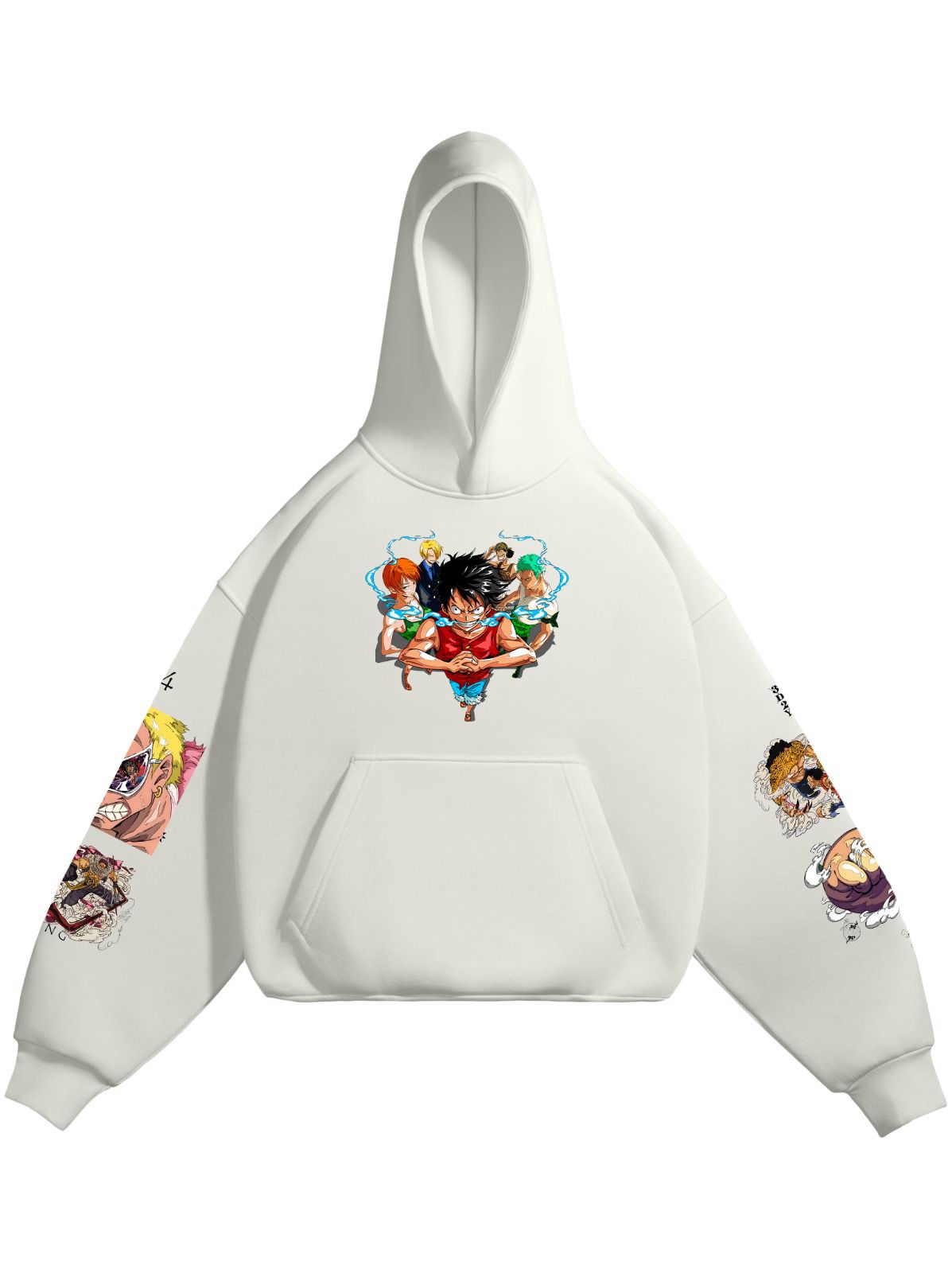 HOODIE / MONKEY D. LUFFY (White)