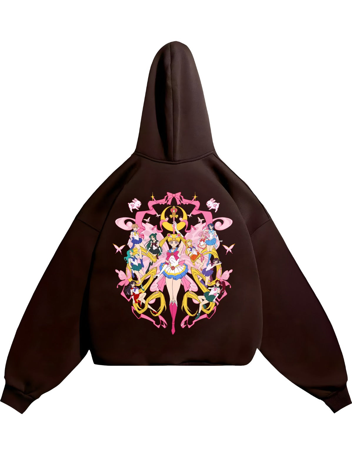 HOODIE / SAILOR-MOON (Brown)
