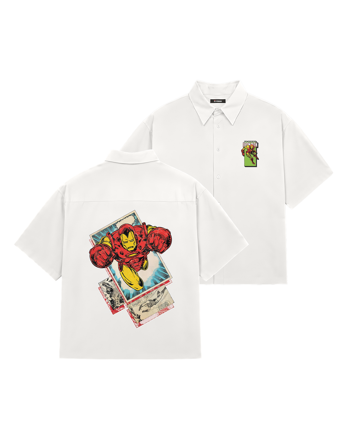 SHIRTS / Retro Iron Man (WHIITE)