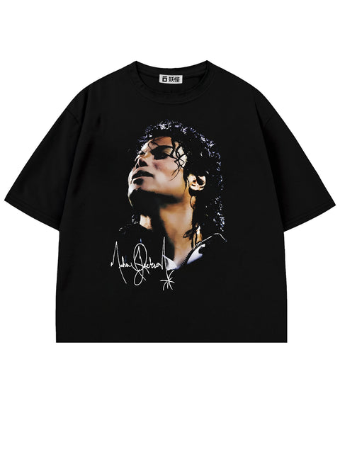 T-SHIRT / Superstar MJ (BLACK)