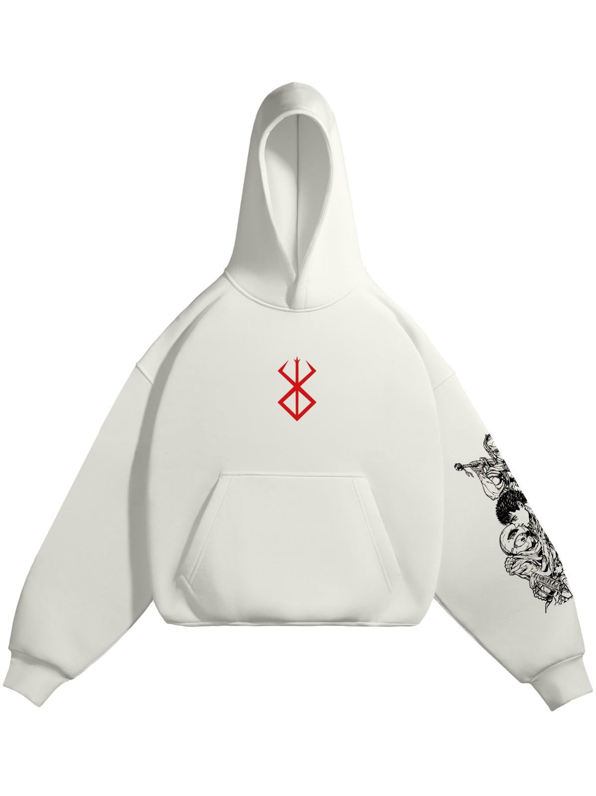 HOODIE / GUTS (White)