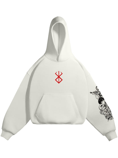 HOODIE / GUTS (White)