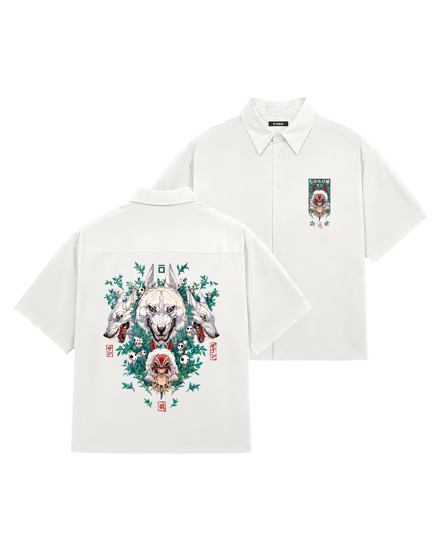 SHIRTS / GHIBLI PRINCESS MONONOKE (WHITE)