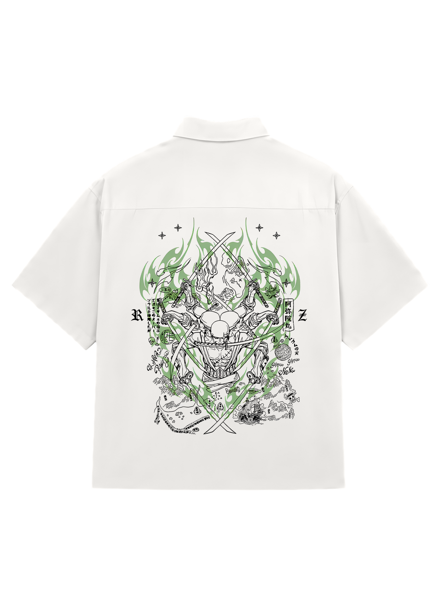 SHIRTS / RORONOA ZORO (WHITE)