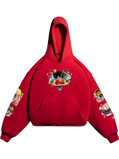 HOODIE / MONKEY D. LUFFY (Red)