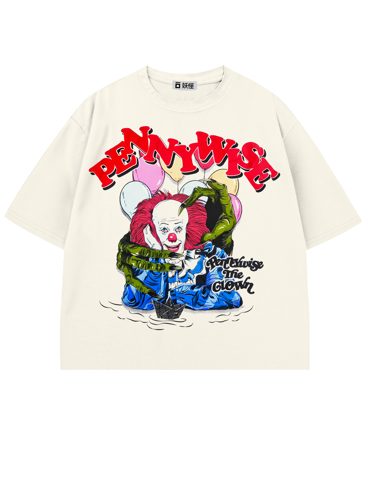 T-SHIRT / pennywise (WHITE)