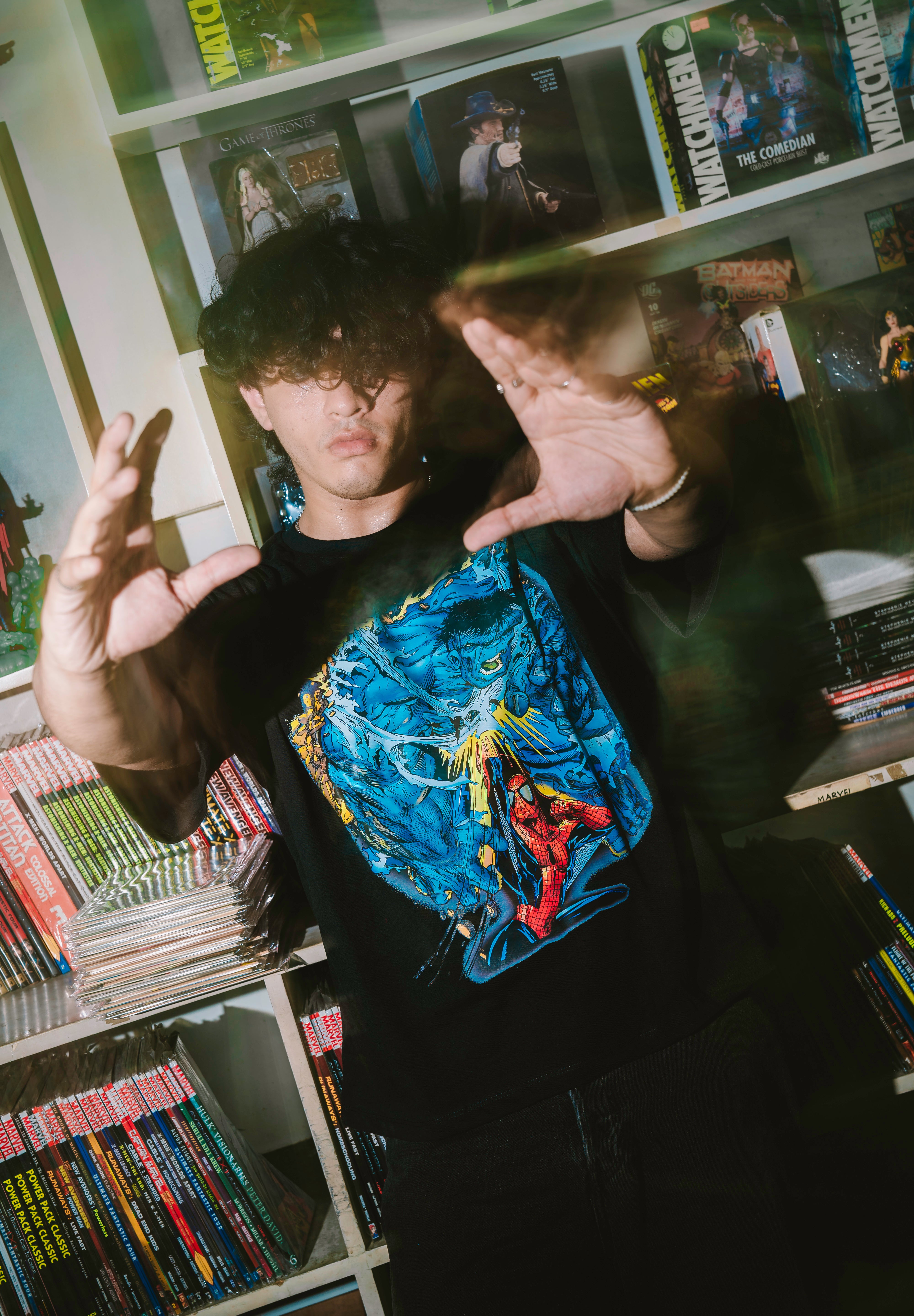 T-SHIRT / SPIDERMAN VS HULK MARVEL