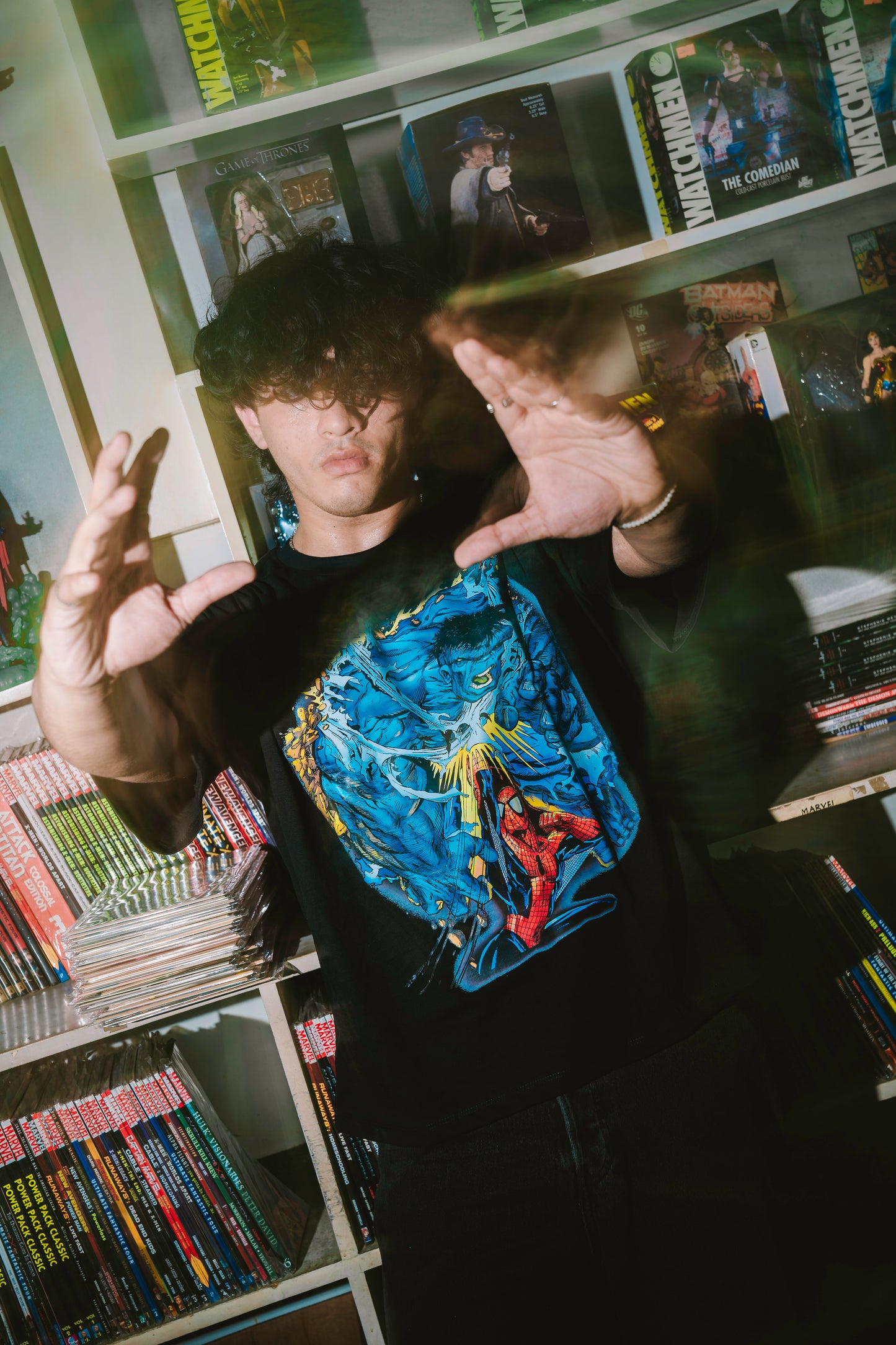 T-SHIRT / SPIDERMAN VS HULK MARVEL