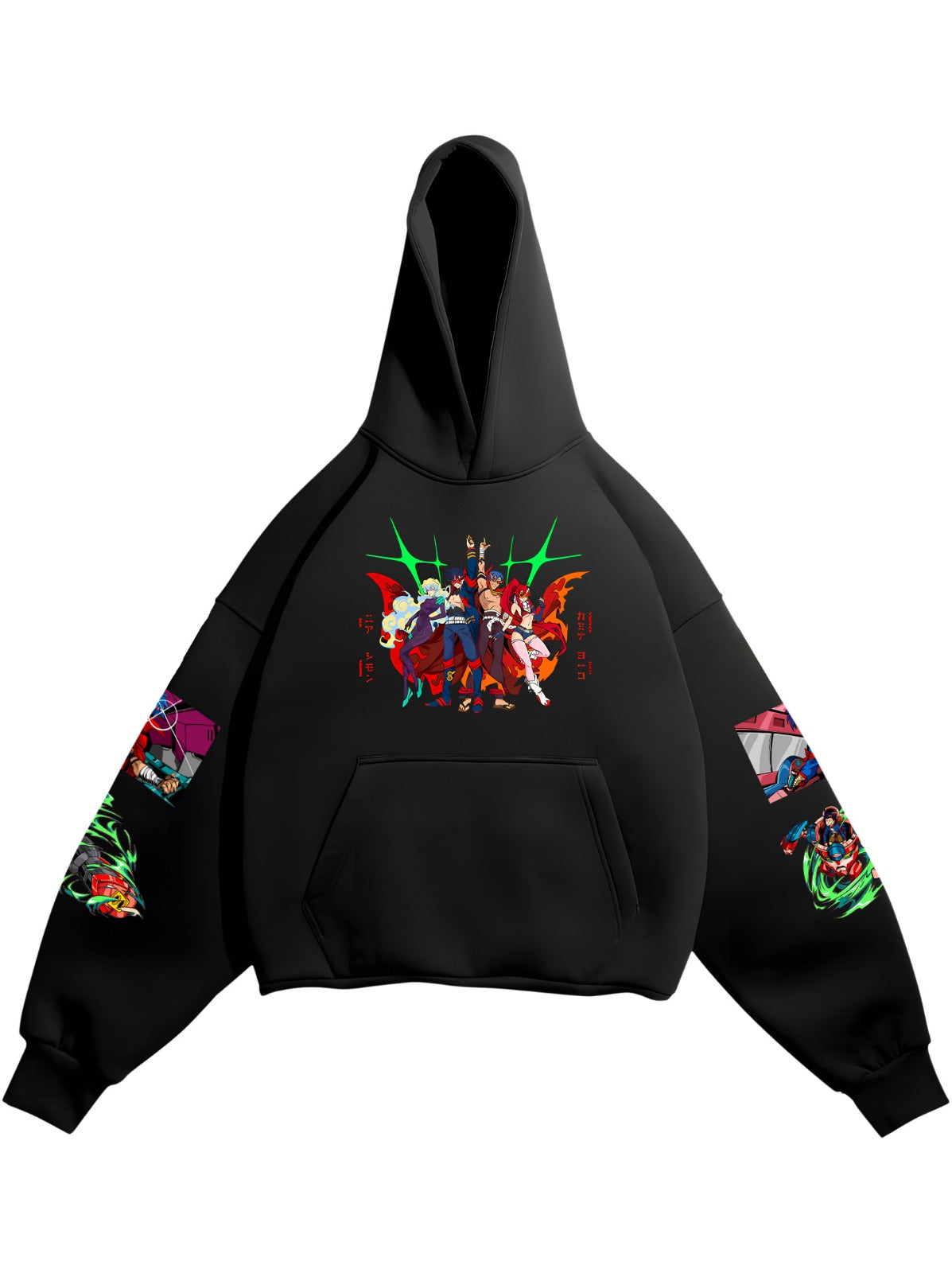 HOODIE / Gurren Lagann (Black)