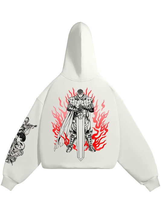 HOODIE / GUTS (White)
