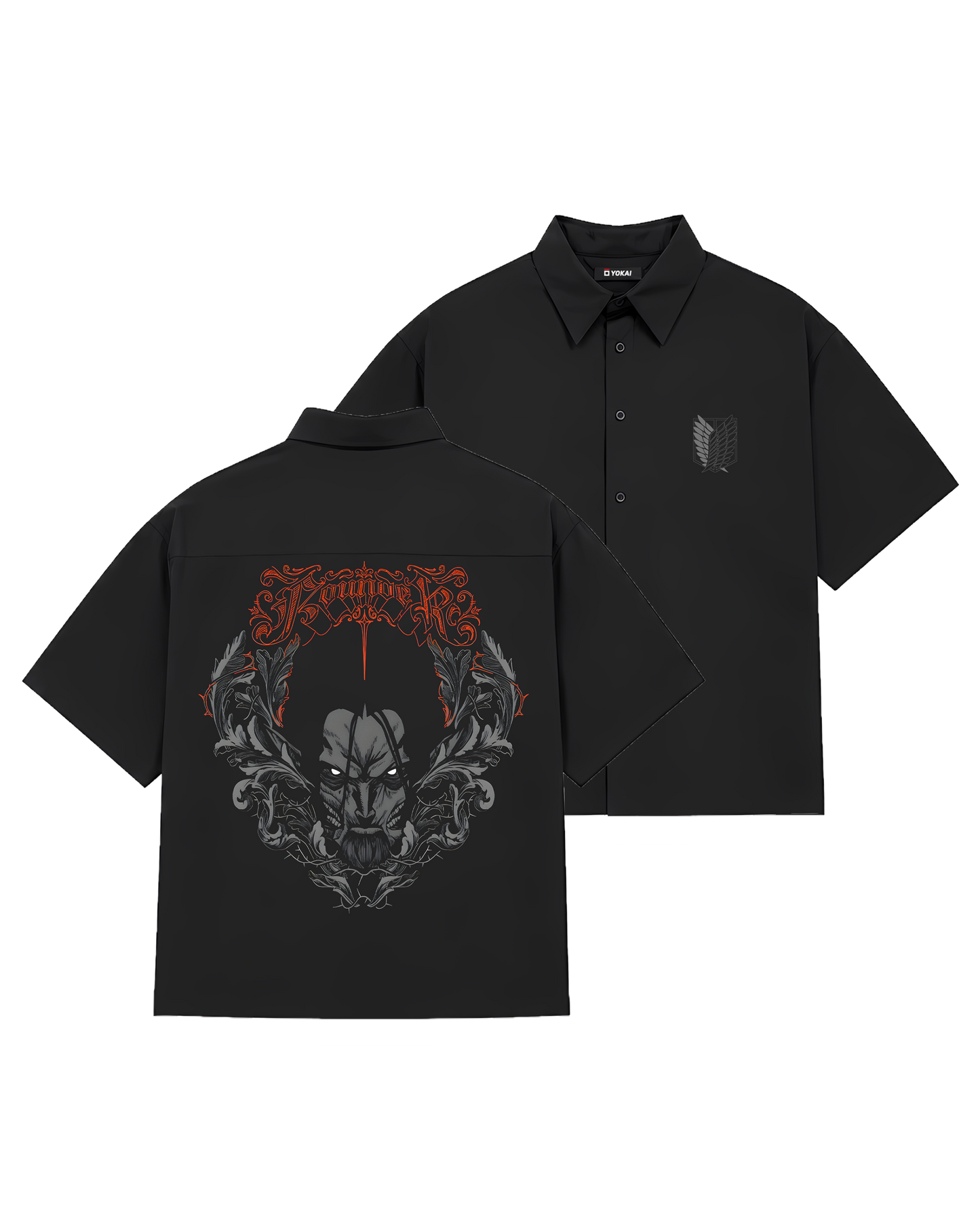 SHIRTS / EREN YEAGER (BLACK)