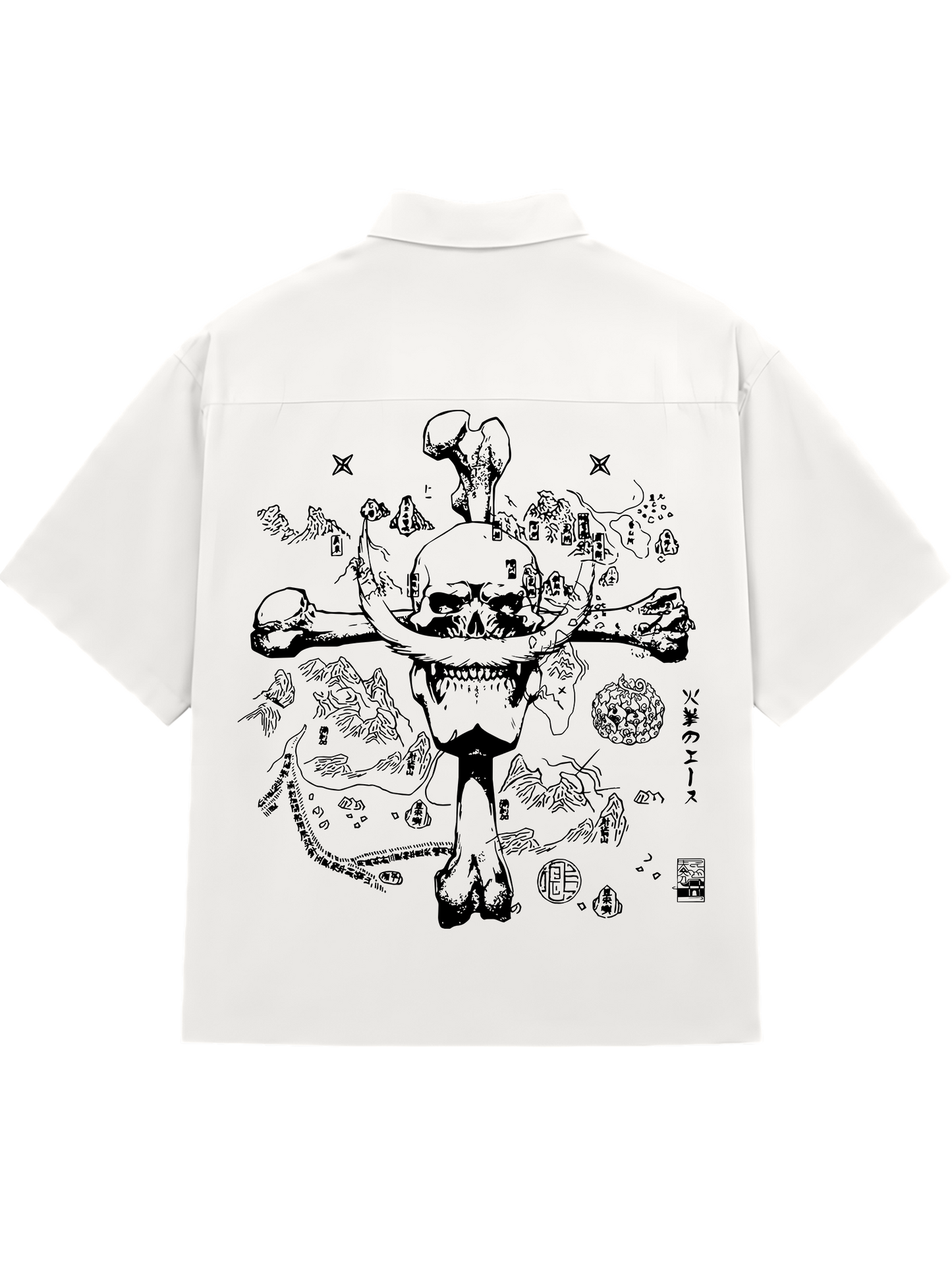 SHIRTS / ONE PEICE WHITE BEARD (WHITE)