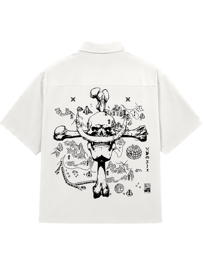 SHIRTS / ONE PEICE WHITE BEARD (WHITE)
