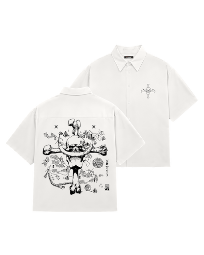 SHIRTS / ONE PEICE WHITE BEARD (WHITE)