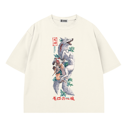 T-SHIRT / GHIBLI PRINCESS MONONOKE (WHITE)