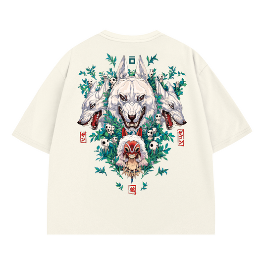 T-SHIRT / GHIBLI PRINCESS MONONOKE (WHITE)