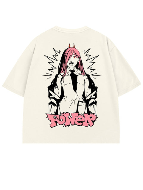 T-SHIRT / POWER! (WHITE)