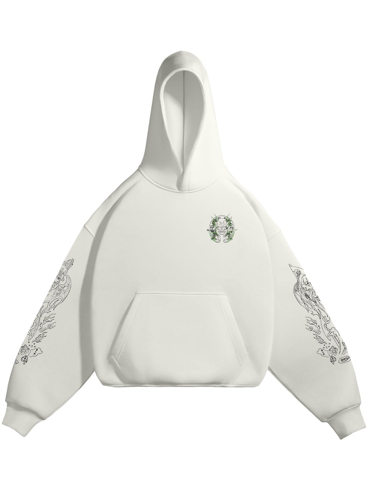 HOODIE / RORONOA ZORO (White)