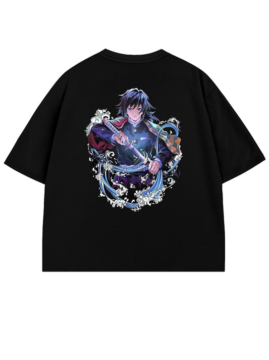 T-SHIRT / Water Hashira  Giyu Tomioka (Black)