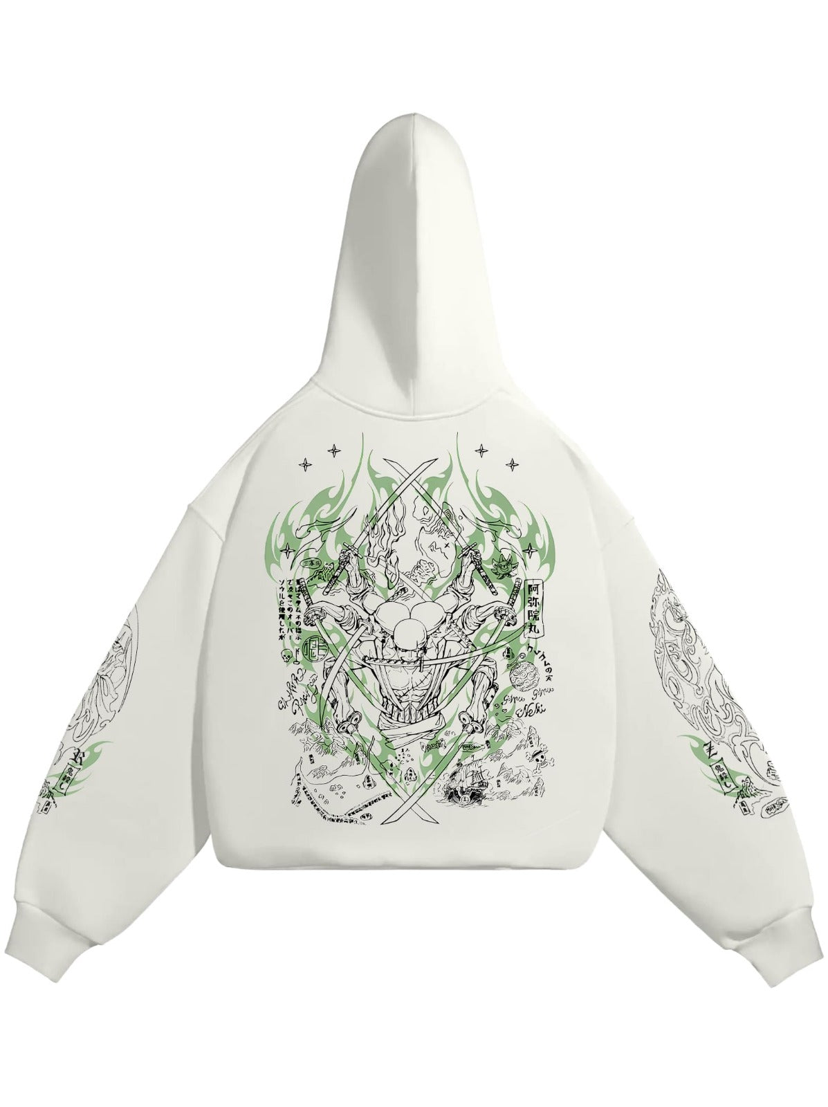 HOODIE / RORONOA ZORO (White)