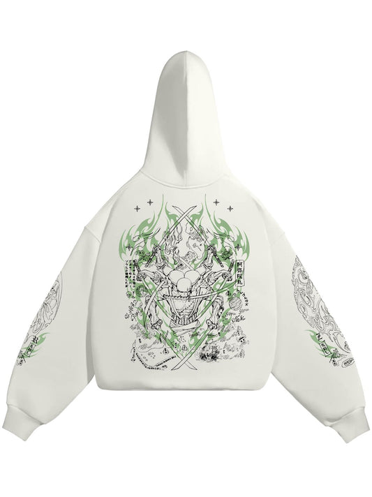 HOODIE / RORONOA ZORO (White)
