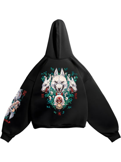 HOODIE / PRINCESS MONONOKE (Black)