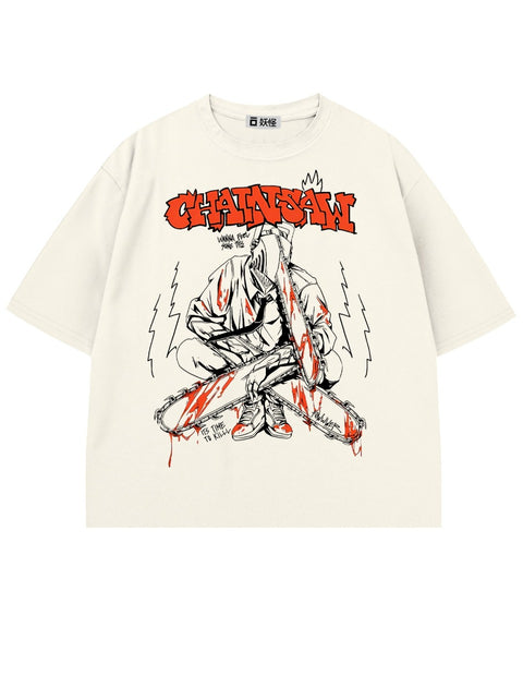 T-SHIRT / Chainsaw Fury (WHITE)