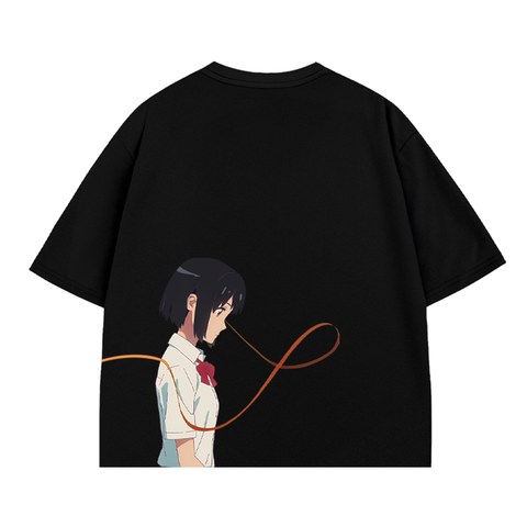 T-SHIRT / YOUR NAME MITSUHA (BLACK)